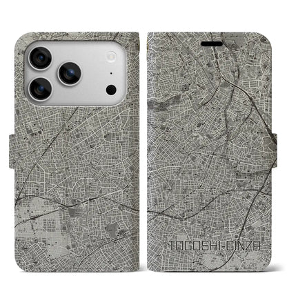 【戸越銀座（東京都）】地図柄iPhoneケース（手帳タイプ）