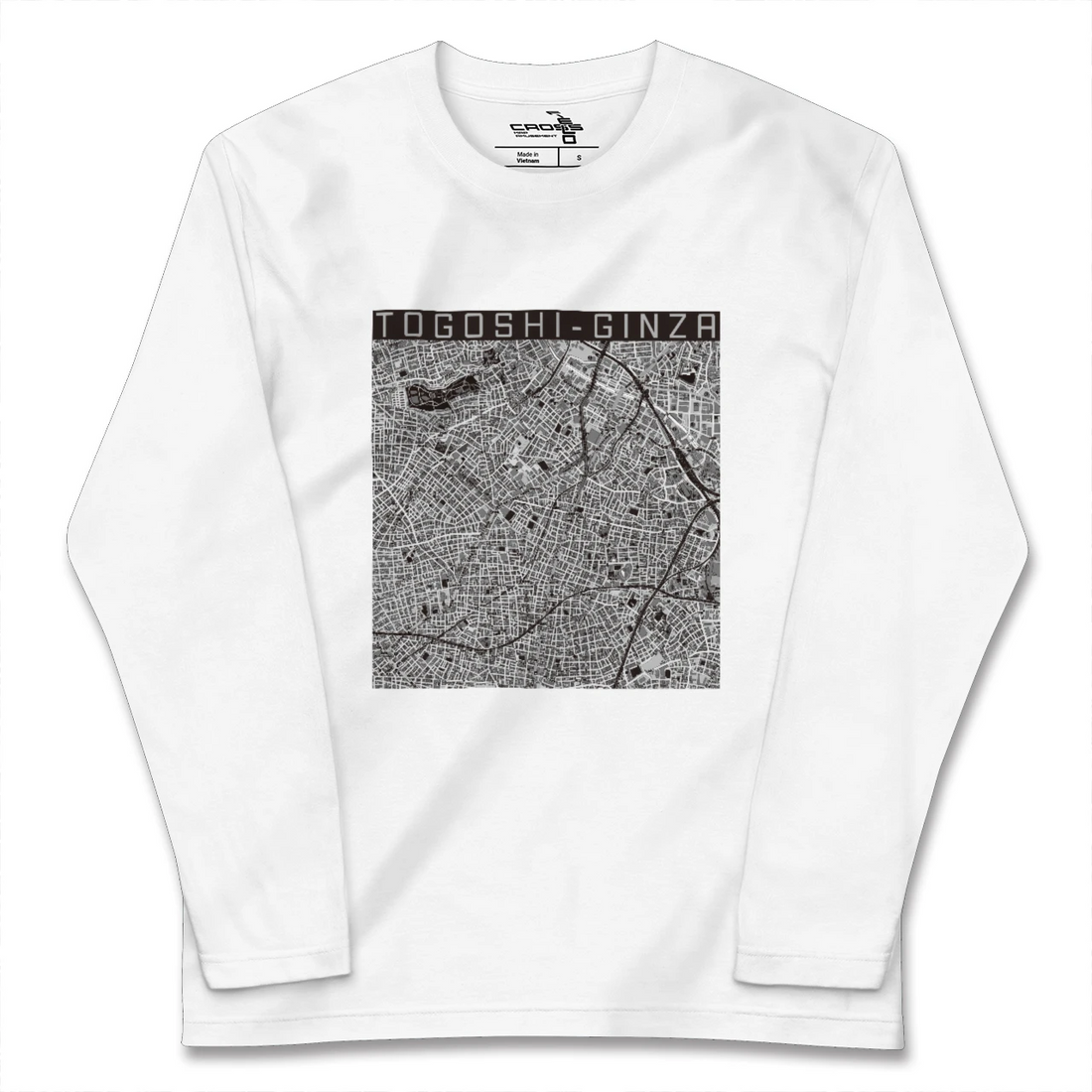 【戸越銀座（東京都）】地図柄ロングスリーブTシャツ