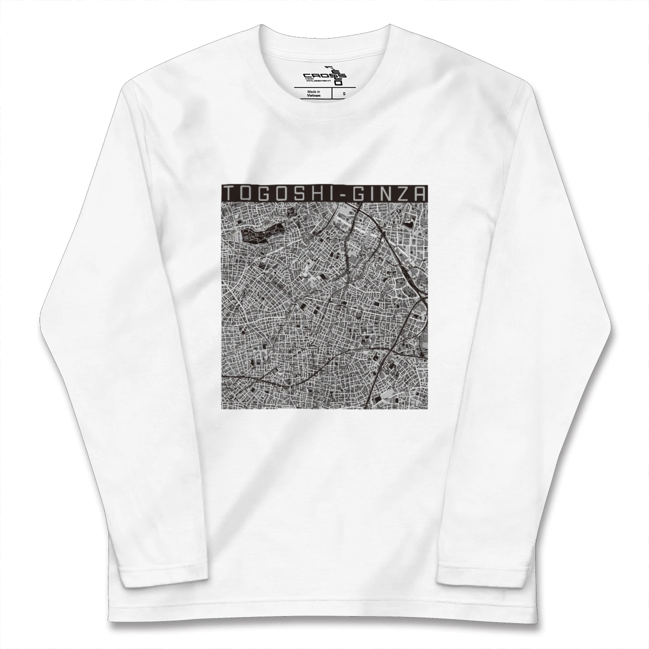 【戸越銀座（東京都）】地図柄ロングスリーブTシャツ