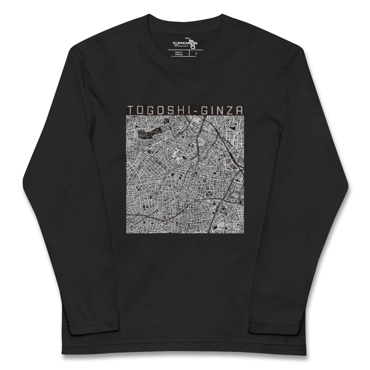 【戸越銀座（東京都）】地図柄ロングスリーブTシャツ