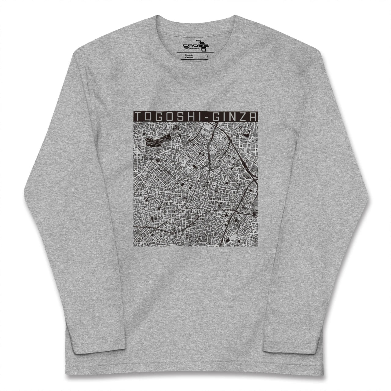 【戸越銀座（東京都）】地図柄ロングスリーブTシャツ