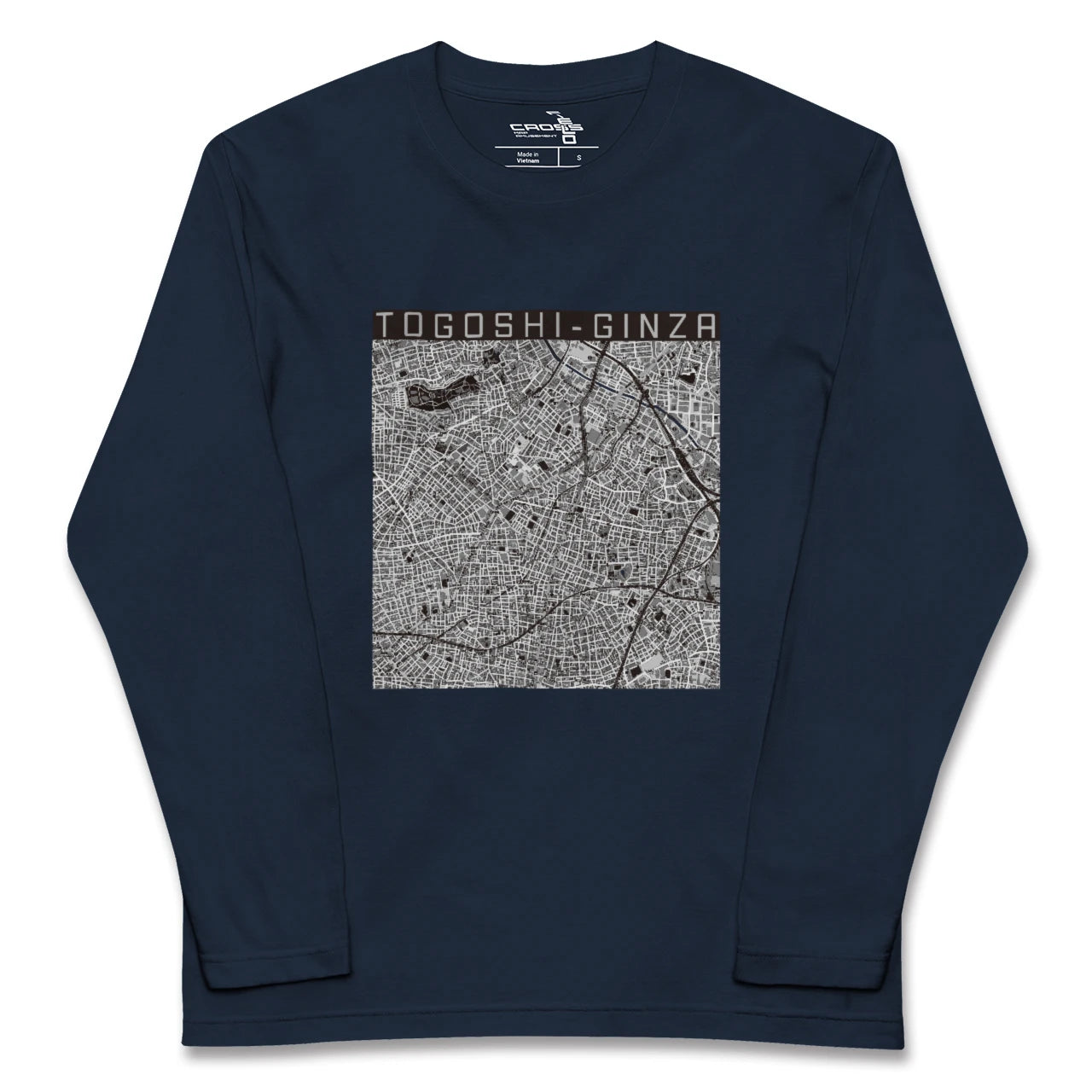 【戸越銀座（東京都）】地図柄ロングスリーブTシャツ