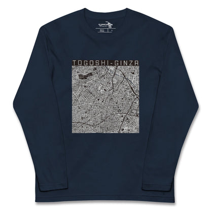 【戸越銀座（東京都）】地図柄ロングスリーブTシャツ