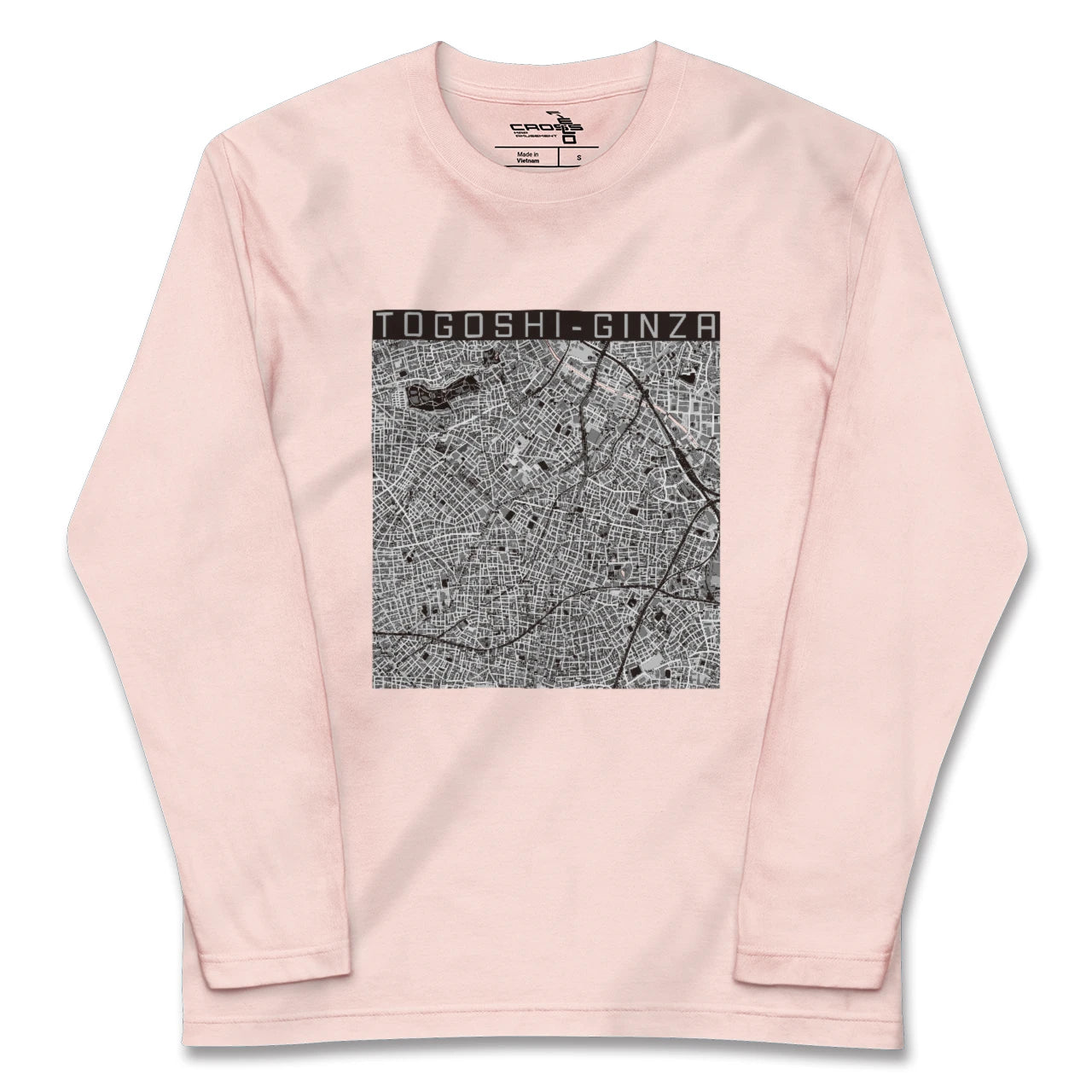 【戸越銀座（東京都）】地図柄ロングスリーブTシャツ