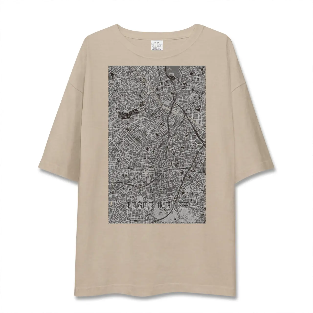 【戸越銀座（東京都）】地図柄ビッグシルエットTシャツ