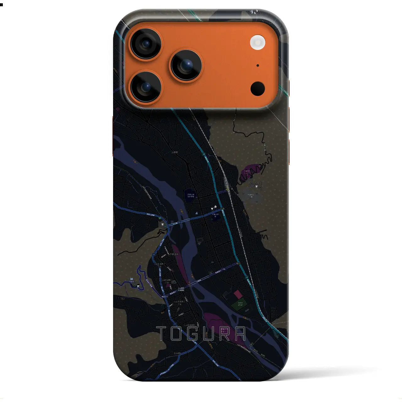 【戸倉（長野県）】地図柄iPhoneケース（バックカバータイプ）