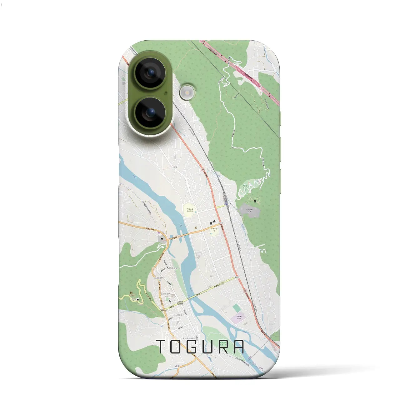 【戸倉（長野県）】地図柄iPhoneケース（バックカバータイプ）