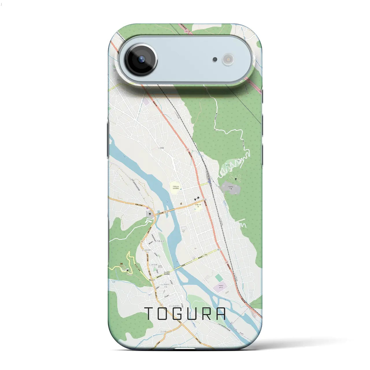 【戸倉（長野県）】地図柄iPhoneケース（バックカバータイプ）