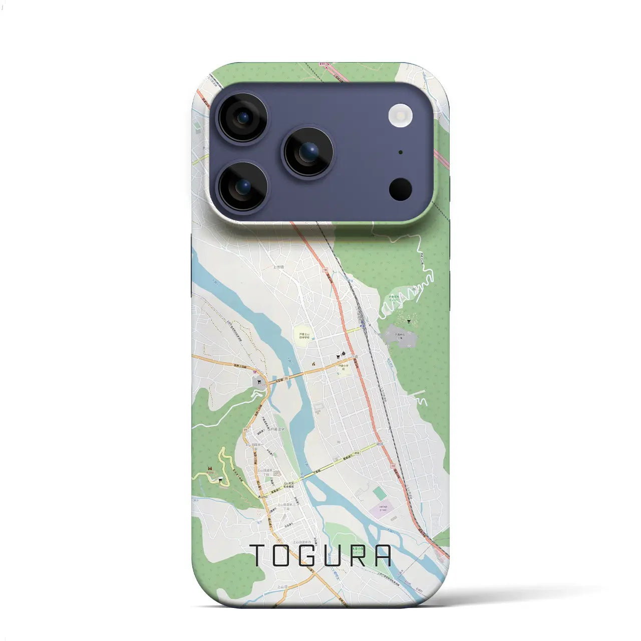 【戸倉（長野県）】地図柄iPhoneケース（バックカバータイプ）