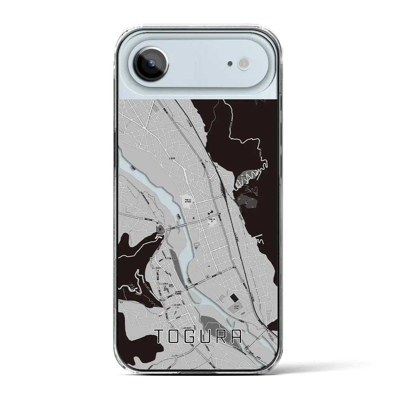 【戸倉（長野県）】地図柄iPhoneケース（クリアタイプ）