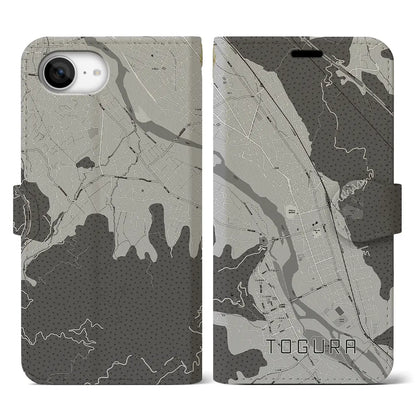 【戸倉（長野県）】地図柄iPhoneケース（手帳タイプ）