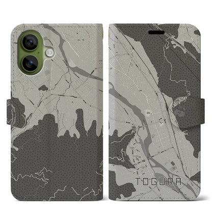 【戸倉（長野県）】地図柄iPhoneケース（手帳タイプ）