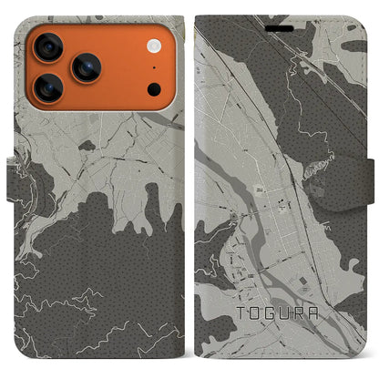 【戸倉（長野県）】地図柄iPhoneケース（手帳タイプ）