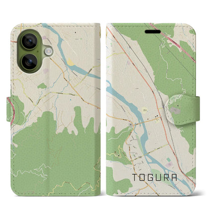 【戸倉（長野県）】地図柄iPhoneケース（手帳タイプ）