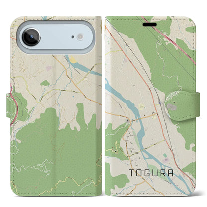 【戸倉（長野県）】地図柄iPhoneケース（手帳タイプ）