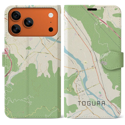 【戸倉（長野県）】地図柄iPhoneケース（手帳タイプ）