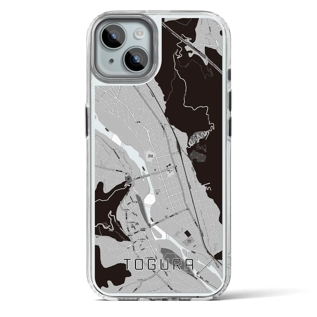 【戸倉（長野県）】地図柄iPhoneケース（MagSafeタイプ）