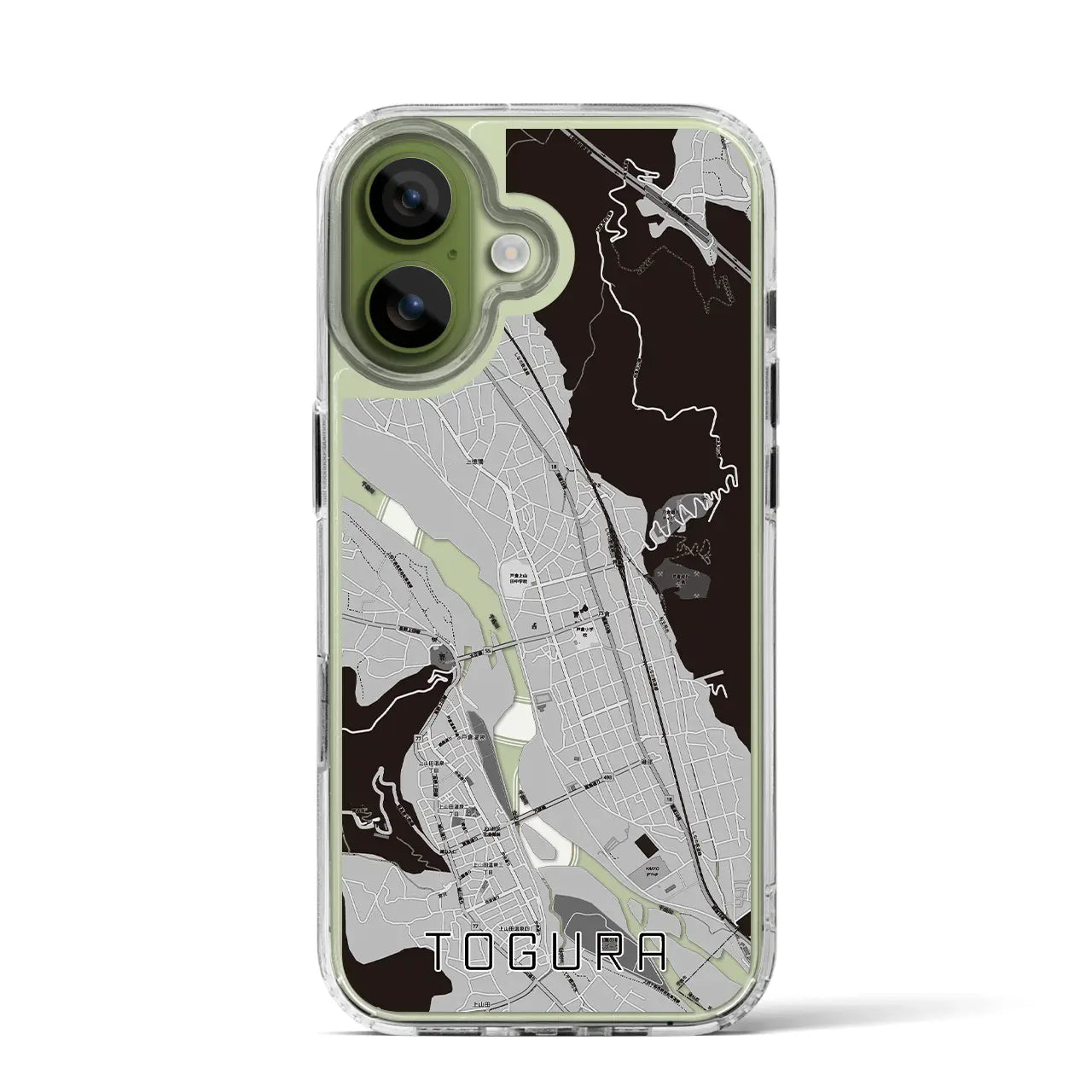 【戸倉（長野県）】地図柄iPhoneケース（MagSafeタイプ）