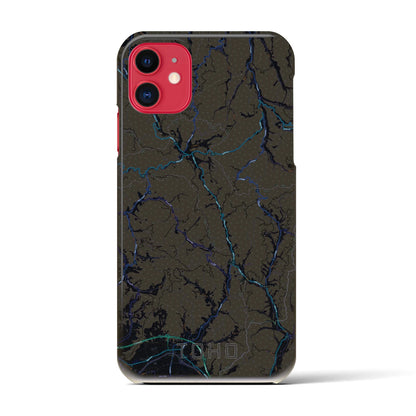 【東峰（福岡県）】地図柄iPhoneケース（バックカバータイプ）