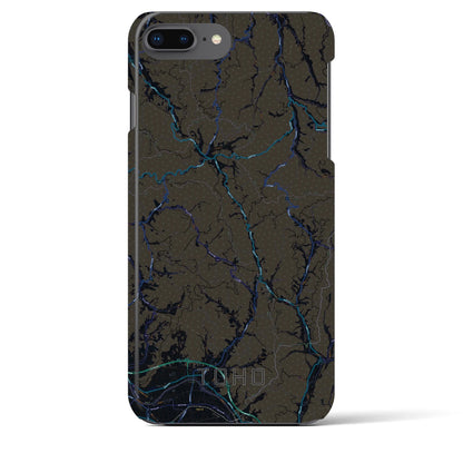 【東峰（福岡県）】地図柄iPhoneケース（バックカバータイプ）