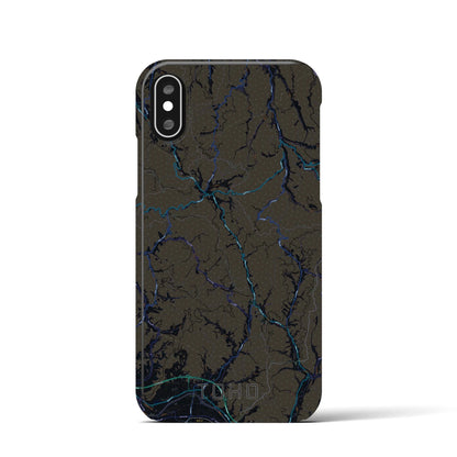 【東峰（福岡県）】地図柄iPhoneケース（バックカバータイプ）