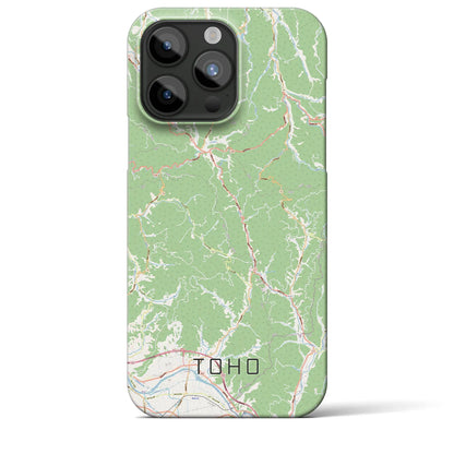 【東峰（福岡県）】地図柄iPhoneケース（バックカバータイプ）