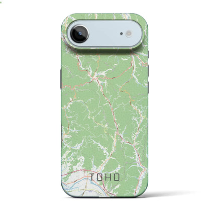 【東峰（福岡県）】地図柄iPhoneケース（バックカバータイプ）