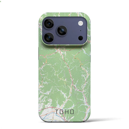 【東峰（福岡県）】地図柄iPhoneケース（バックカバータイプ）