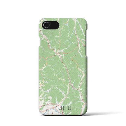 【東峰（福岡県）】地図柄iPhoneケース（バックカバータイプ）