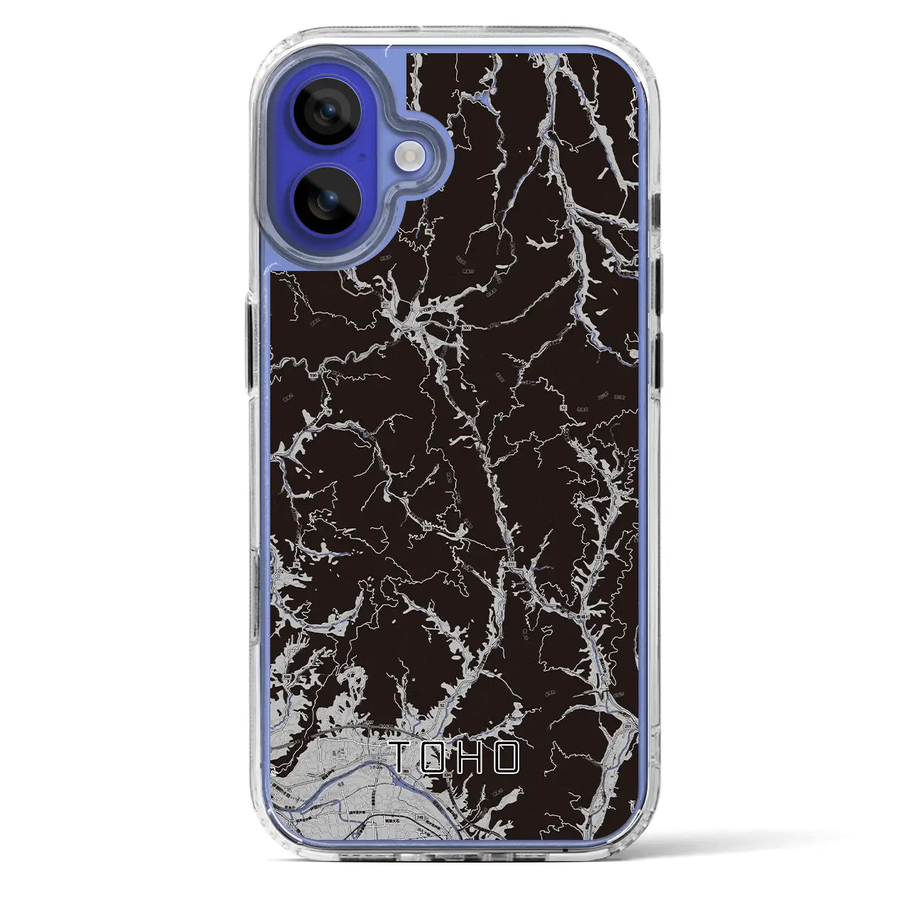 【東峰（福岡県）】地図柄iPhoneケース（MagSafeタイプ）