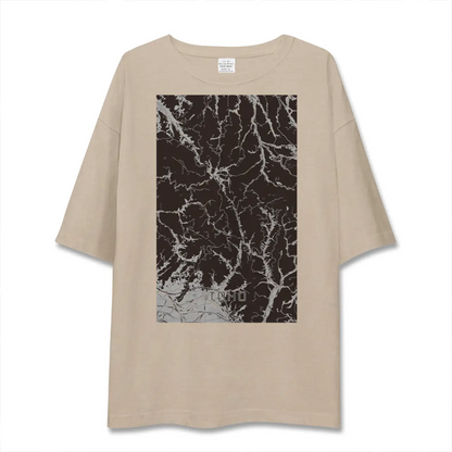 【東峰（福岡県）】地図柄ビッグシルエットTシャツ