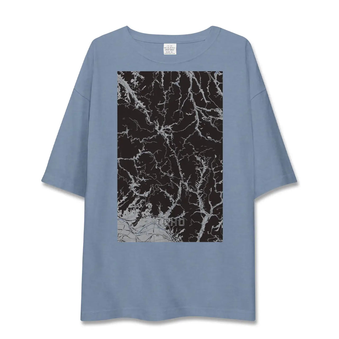 【東峰（福岡県）】地図柄ビッグシルエットTシャツ