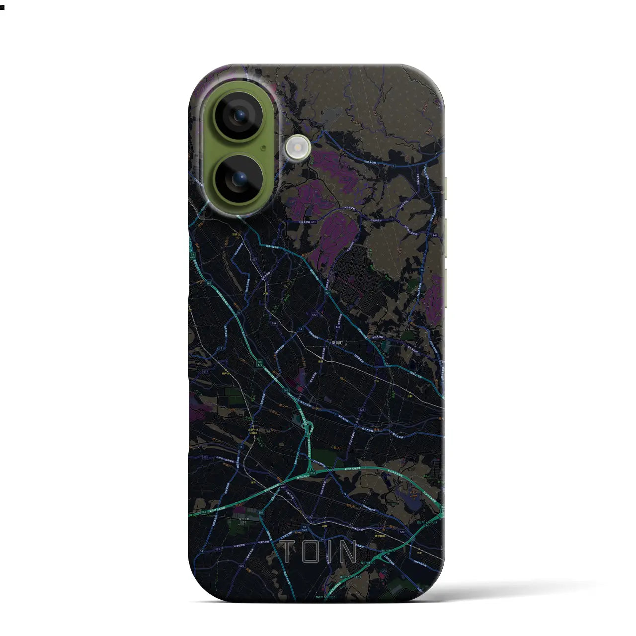 【東員（三重県）】地図柄iPhoneケース（バックカバータイプ）