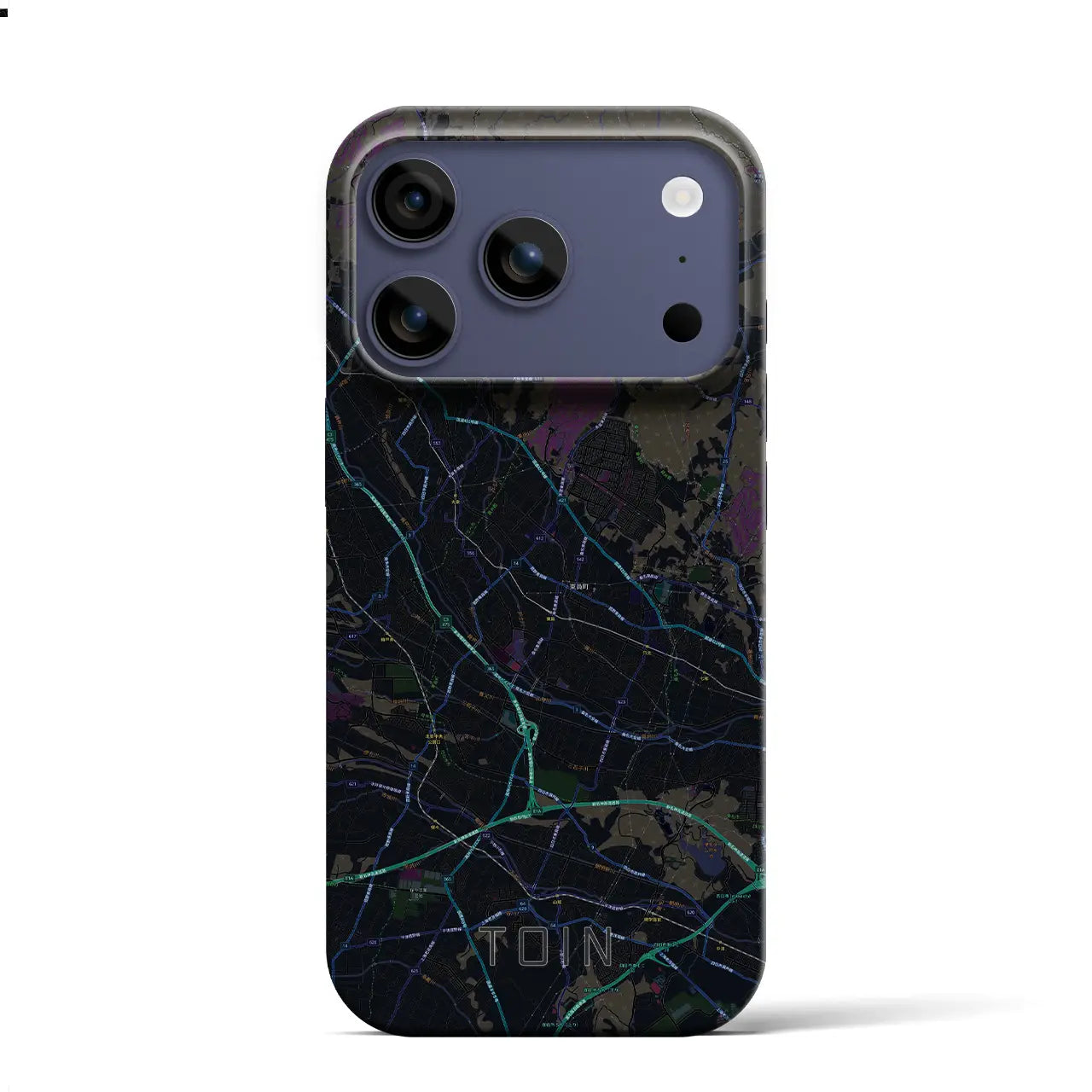 【東員（三重県）】地図柄iPhoneケース（バックカバータイプ）