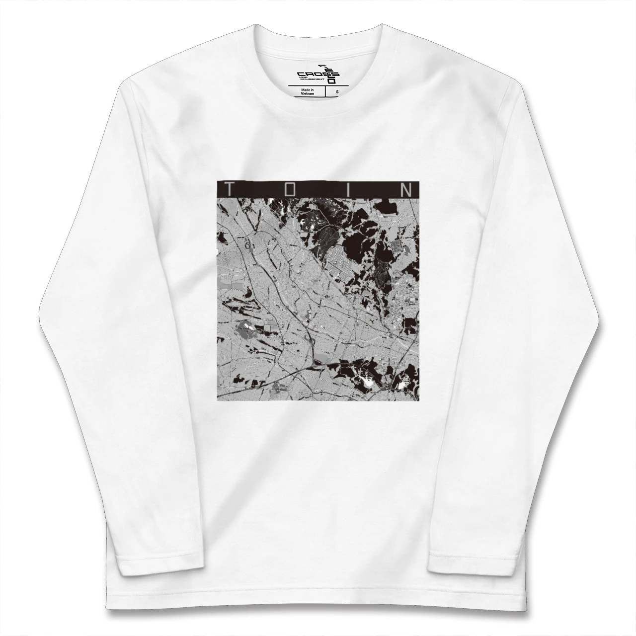【東員（三重県）】地図柄ロングスリーブTシャツ