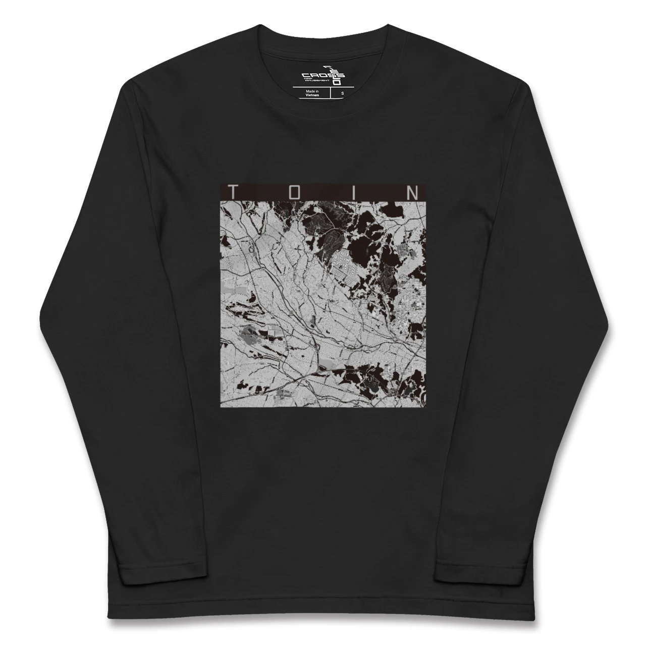 【東員（三重県）】地図柄ロングスリーブTシャツ