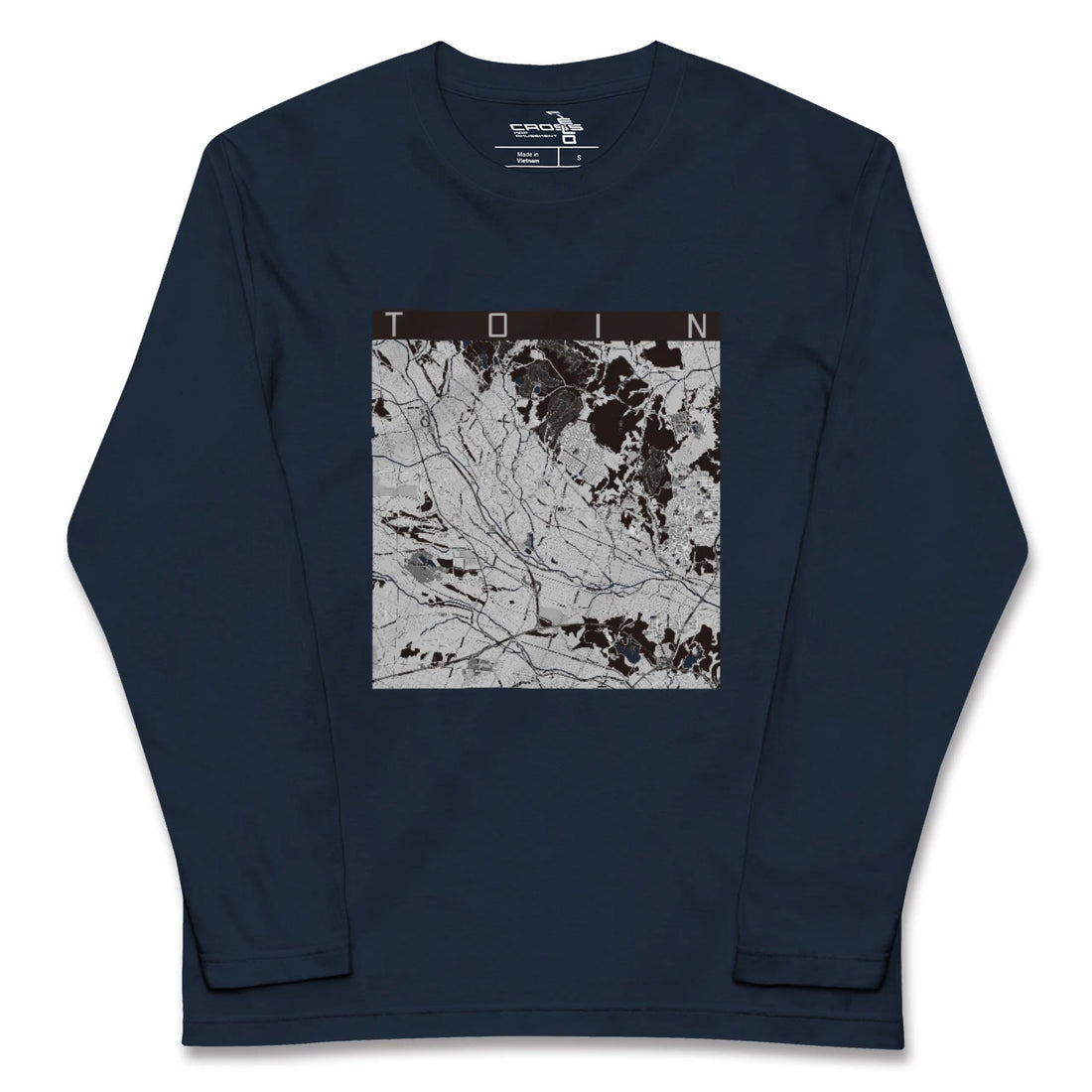 【東員（三重県）】地図柄ロングスリーブTシャツ