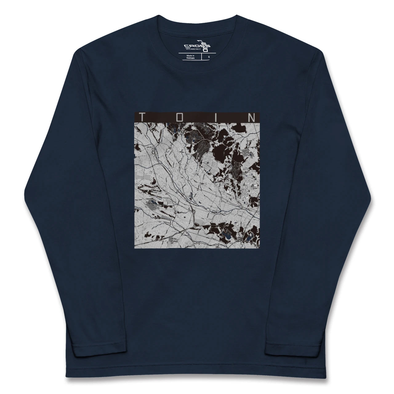 【東員（三重県）】地図柄ロングスリーブTシャツ