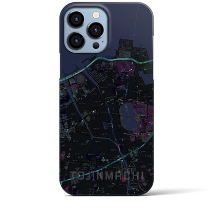 【唐人町（福岡県）】地図柄iPhoneケース（バックカバータイプ）