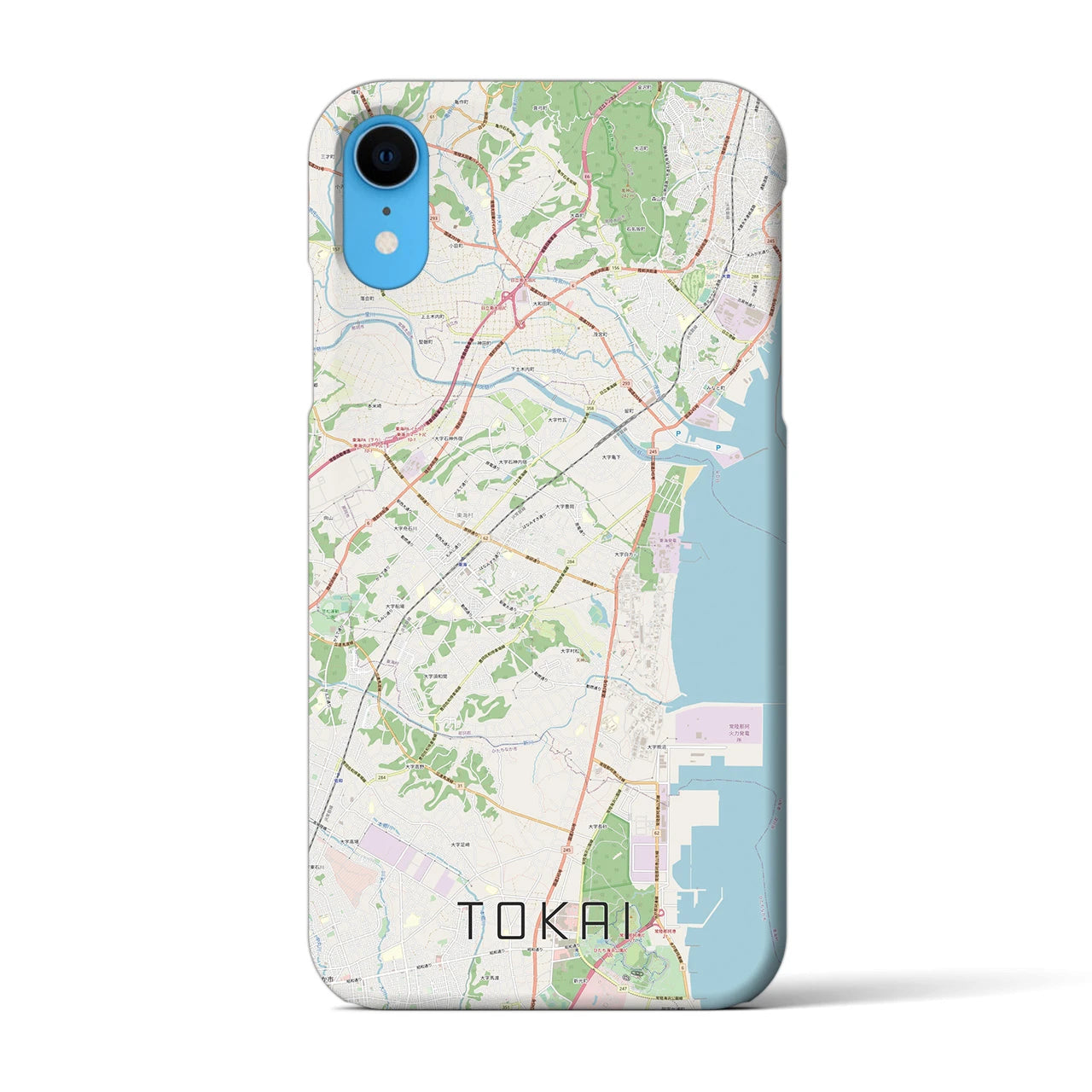 【東海（茨城県）】地図柄iPhoneケース（バックカバータイプ）