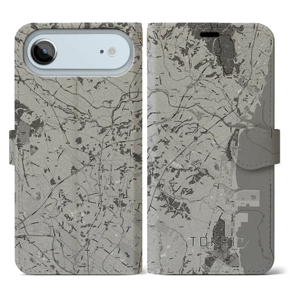 【東海（茨城県）】地図柄iPhoneケース（手帳タイプ）