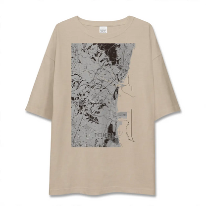 【東海（茨城県）（茨城県）】地図柄ビッグシルエットTシャツ