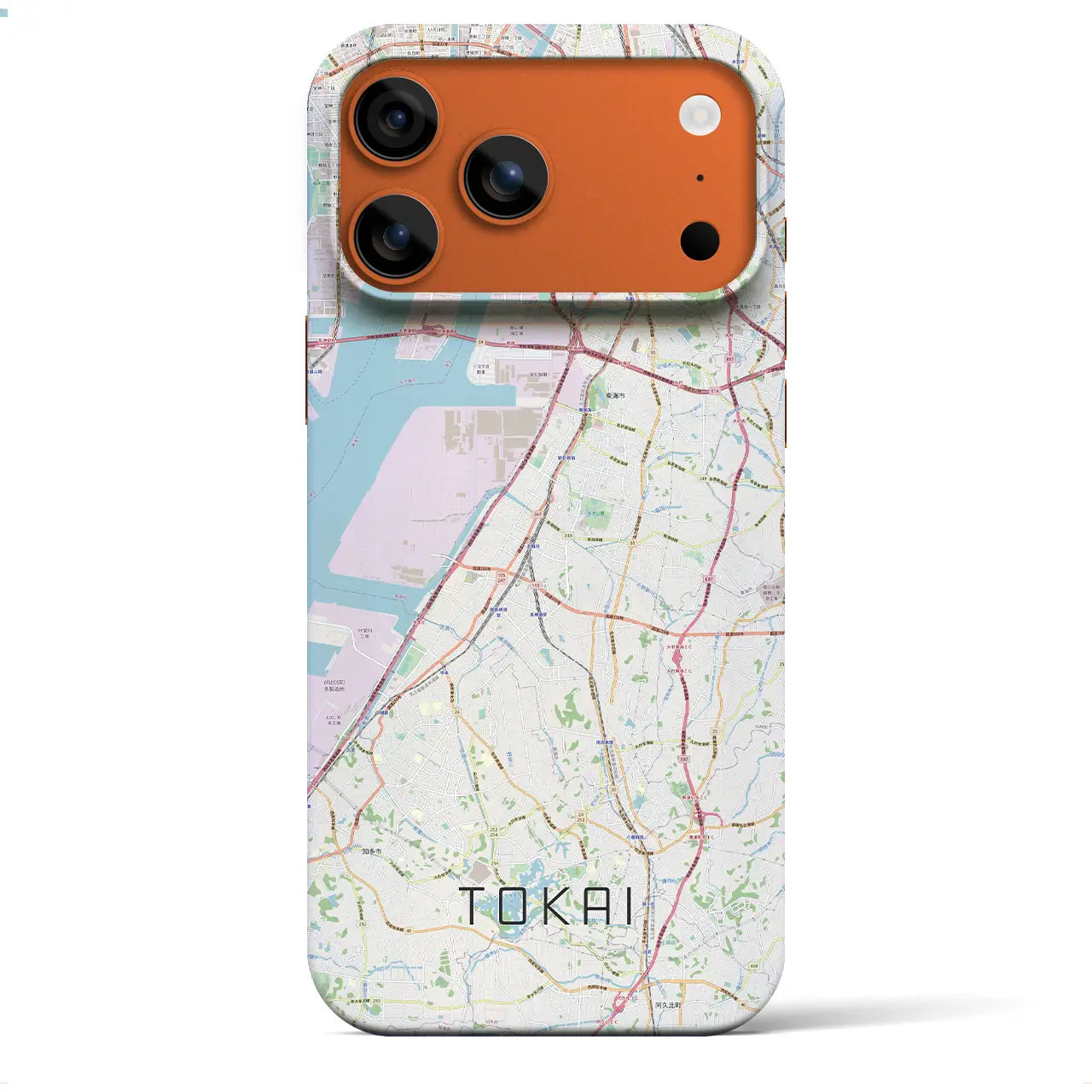 【東海（愛知県）】地図柄iPhoneケース（バックカバータイプ）