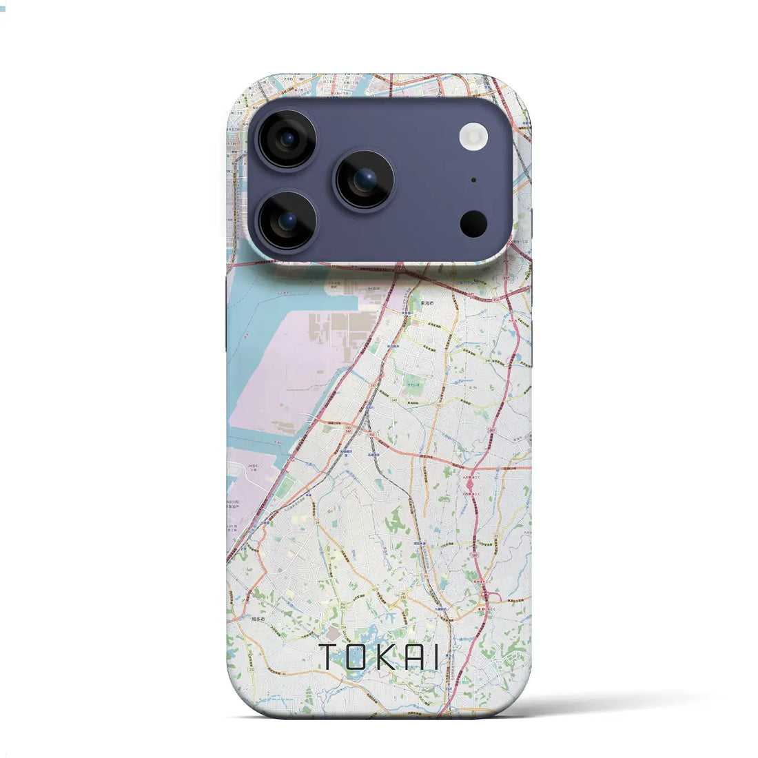 【東海（愛知県）】地図柄iPhoneケース（バックカバータイプ）ナチュラル・iPhone 17 Pro Max 用