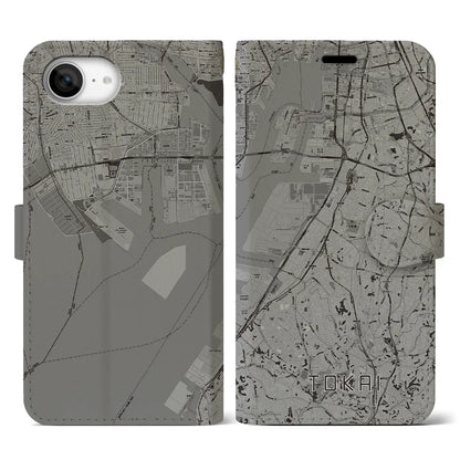 【東海（愛知県）】地図柄iPhoneケース（手帳タイプ）