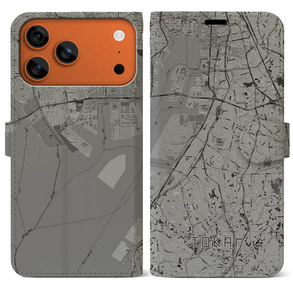 【東海（愛知県）】地図柄iPhoneケース（手帳タイプ）