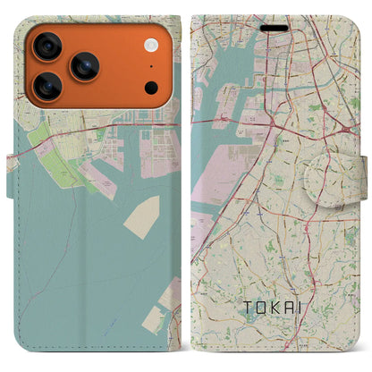 【東海（愛知県）】地図柄iPhoneケース（手帳タイプ）