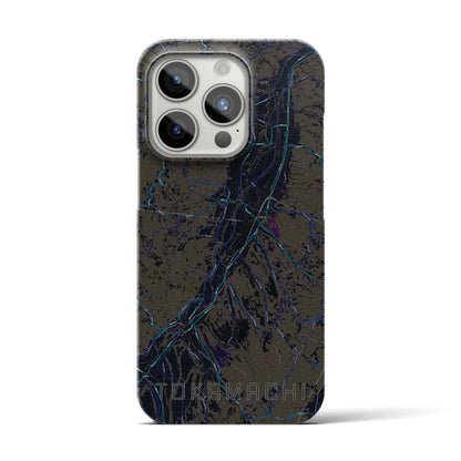 【十日町（新潟県）】地図柄iPhoneケース（バックカバータイプ）