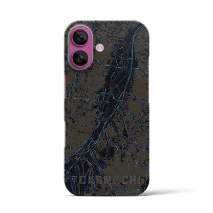 【十日町（新潟県）】地図柄iPhoneケース（バックカバータイプ）