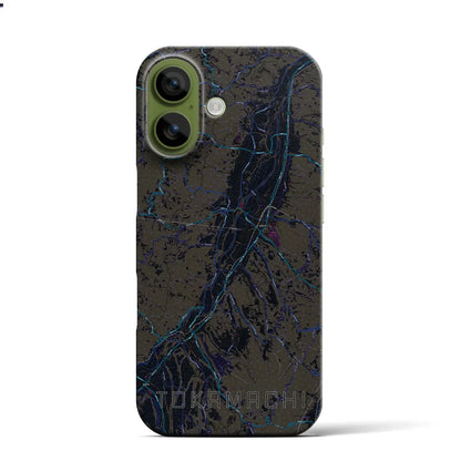 【十日町（新潟県）】地図柄iPhoneケース（バックカバータイプ）